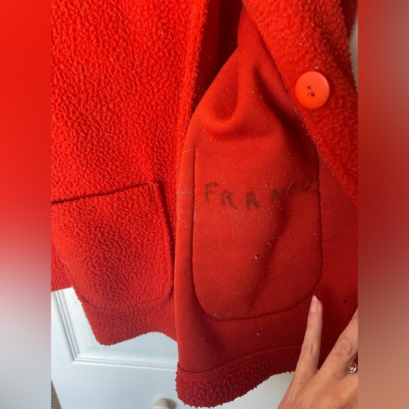 Vintage orange fuzzy jacket - Picture 5 of 5